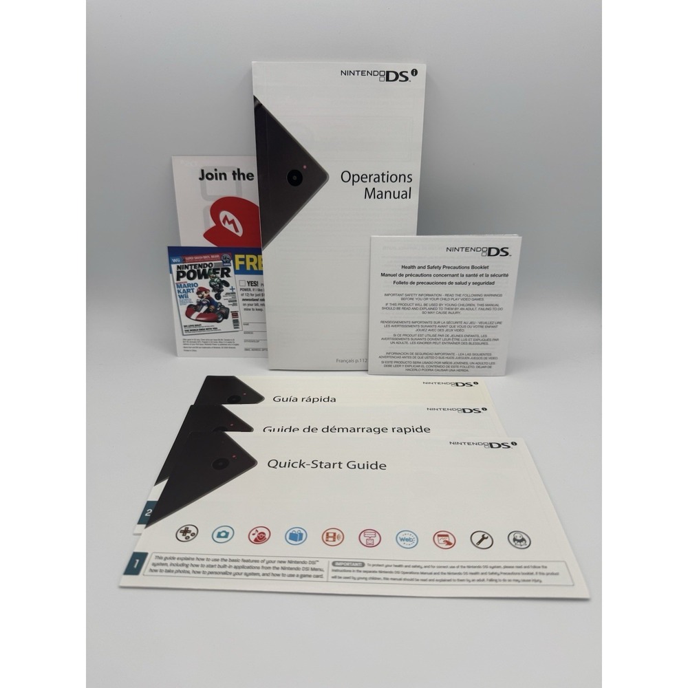 Nintendo DS Console System Instruction Manual Booklet‎